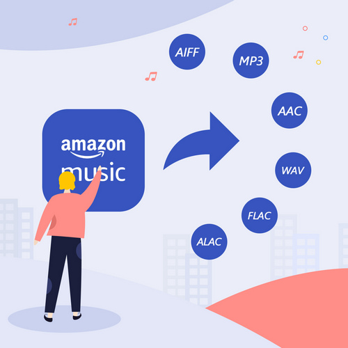 Amazon Music UnlimitedとAmazon Music Primeの音楽をMP3、AAC、WAV、FLAC、AIFF、ALACに高速にダウンロード保存する